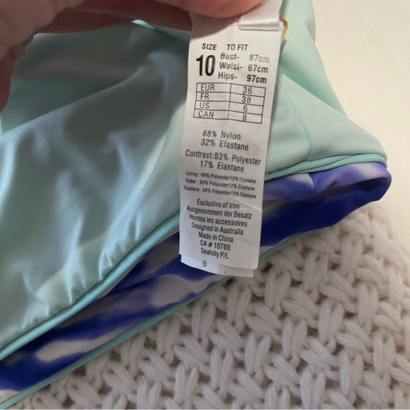 Seafolly Purple Tie Dye Bathing Suit Set - Picture 6 of 7